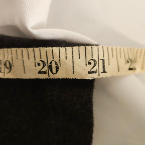 Eileen Fisher Womens Small Petite Gray Grey Full Zip Viscose Mock Neck Sweater - Picture 6 of 7